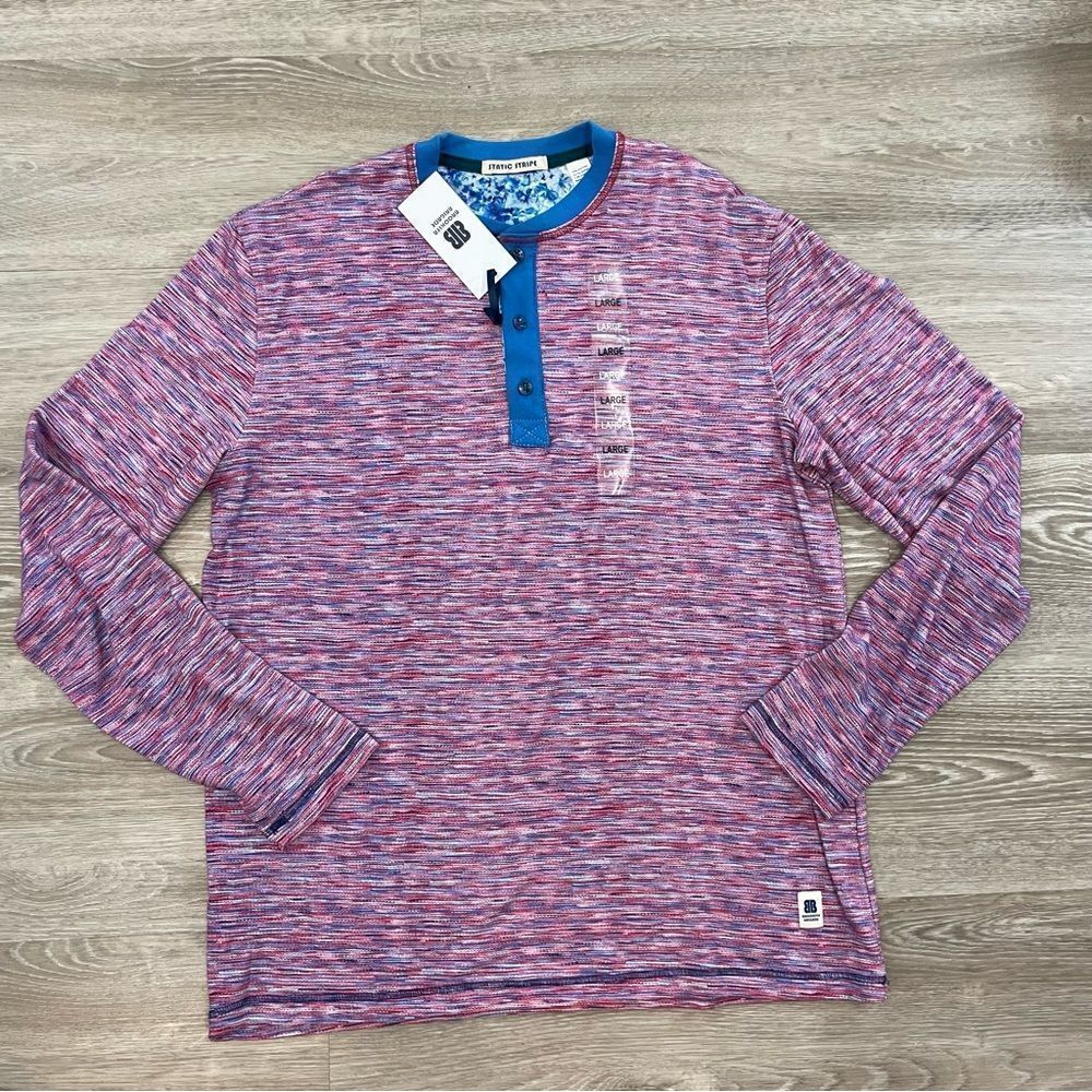 Brookline Brigade Texture Long Sleeve Henley L